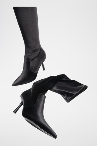 Bottes en velours - Noir