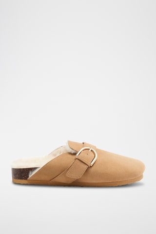 Gevoerde Clogs - Camel