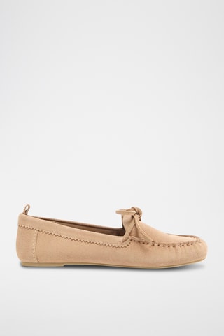 Mocassins en nubuck - Beige
