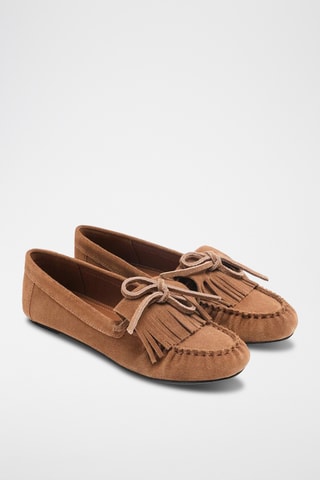 Mocassins en nubuck - Camel