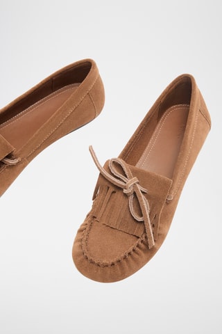 Mocassins en nubuck - Camel