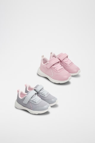 2 Paar Gympen - Roze en Lichtgrijs