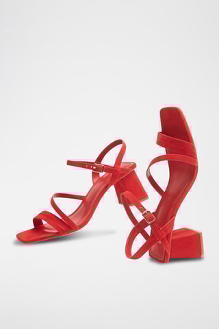 Sandalen met Hak - Rood