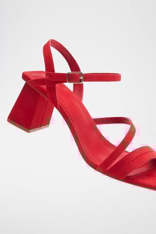 Sandalen met Hak - Rood