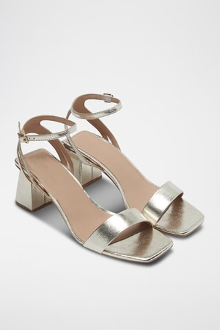 Sandalen met Hak - Zilverkleurig