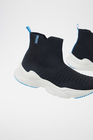 Tennis-chaussettes - Noir