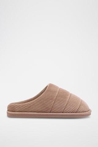 Velours Pantoffels - Beige