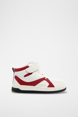 Hoge Sneakers - Wit en Rood