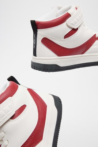Hoge Sneakers - Wit en Rood