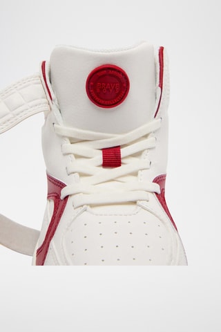 Hoge Sneakers - Wit en Rood