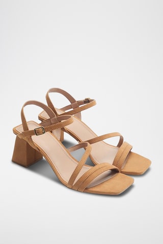 Sandalen met Hak - Camel