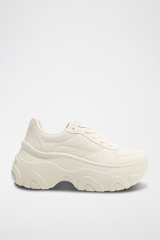 Baskets plateformes - Ecru