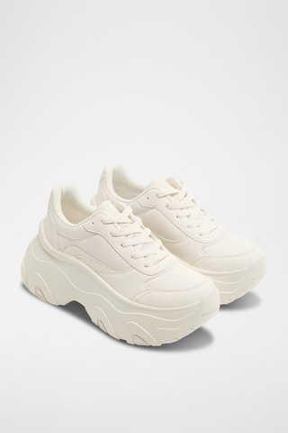 Baskets plateformes - Ecru