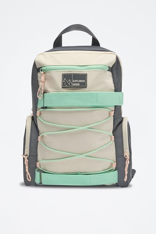 Rugtas - Donkergrijs en Lichtgroen