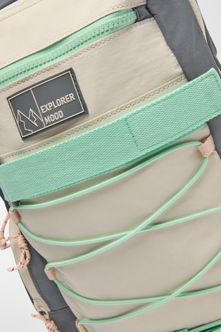 Rugtas - Donkergrijs en Lichtgroen