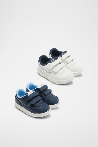 2 Paar Sneakers - Wit en Blauw