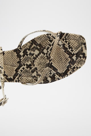 Sandalen - Ivoorkleurig en Donkerbruin