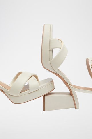 Sandalen met Hak - Ecru