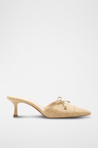 Mules à talons - Beige