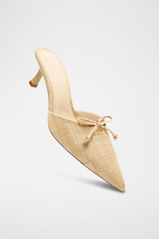 Mules à talons - Beige