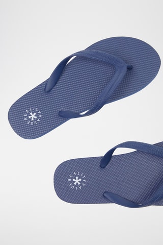 2 Paar Slippers - Oranje en koningsblauw