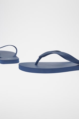 2 Paar Slippers - Oranje en koningsblauw