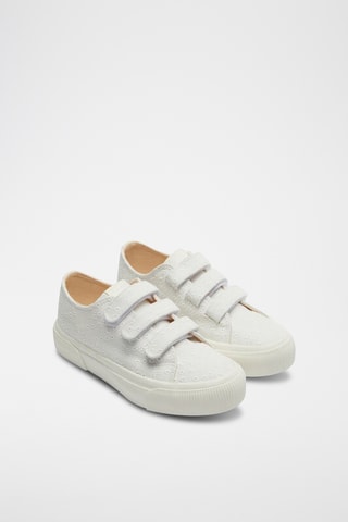 Tennis en broderie anglaise - Blanc