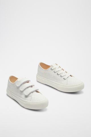 Tennis en broderie anglaise - Blanc