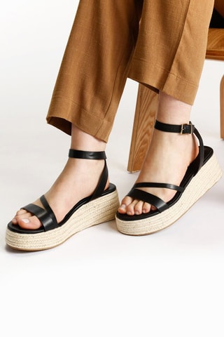 Platform Sandalen - Zwart