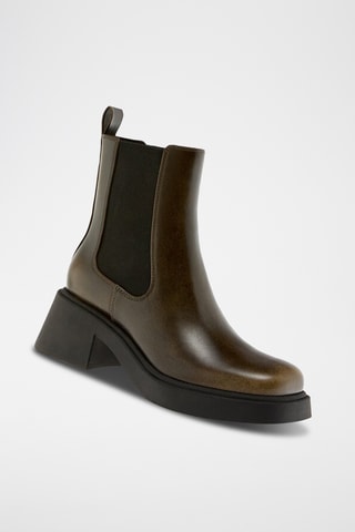Gelakte Chelsea Boots - Bruin