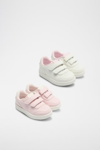 2 Paar Sneakers - Roze en Wit