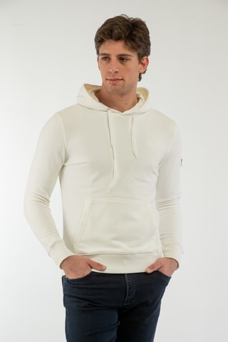 Felpa con cappuccio - Bianco
