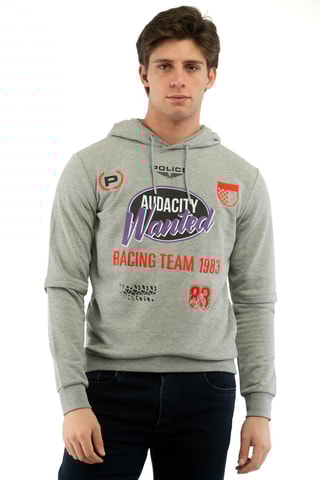 Felpa con cappuccio - Grigio