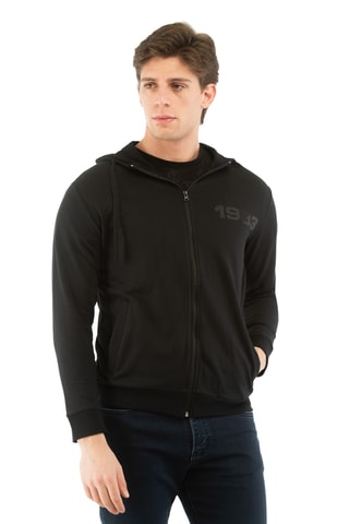 Felpa con cappuccio - Nero