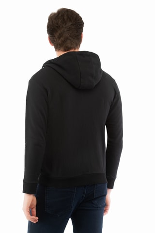 Felpa con cappuccio - Nero