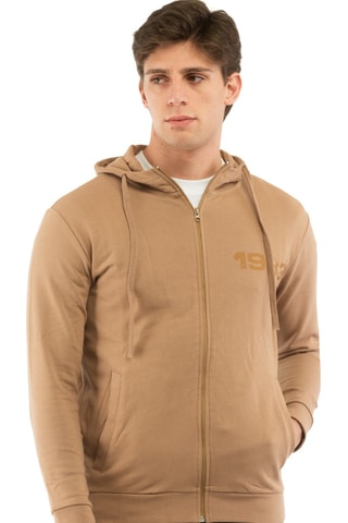 Felpa con cappuccio - Beige