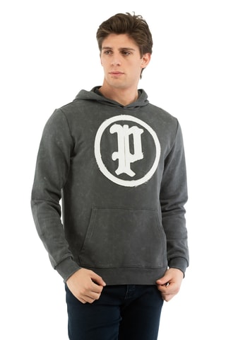 Felpa con cappuccio - Grigio