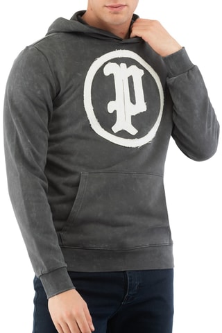 Felpa con cappuccio - Grigio