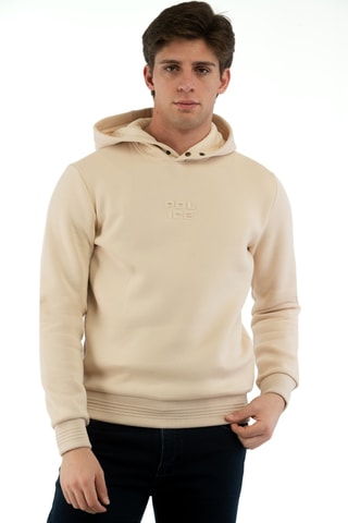 Felpa con cappuccio - Beige