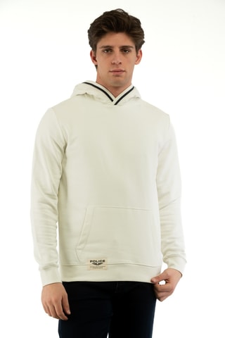 Felpa con cappuccio - Bianco