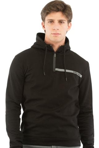 Felpa con cappuccio - Nero