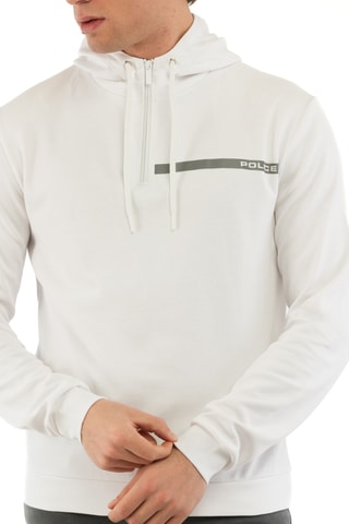 Felpa con cappuccio - Bianco