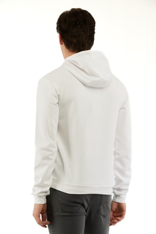 Felpa con cappuccio - Bianco