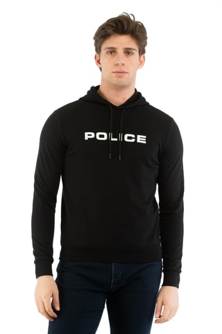 Felpa con cappuccio - Nero