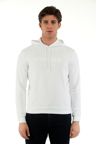 Felpa con cappuccio - Bianco