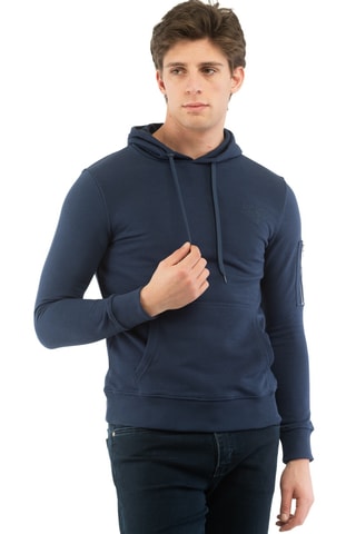 Felpa con cappuccio - Navy