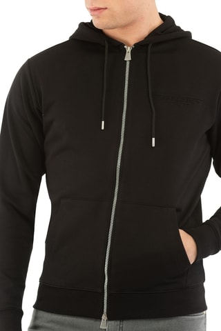 Felpa con cappuccio - Nero