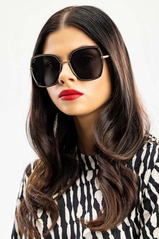 Zonnebril Dames Categorie 4 - Goudkleurig en zwart