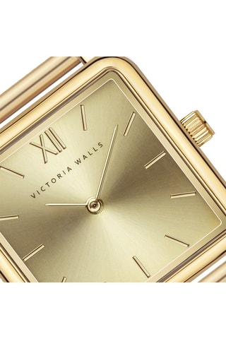 Stalen Quartz Horloge Goudkleurig - Victoria Walls