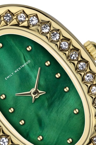 Stalen Quartz Horloge - Goudkleurig - Emily Westwood